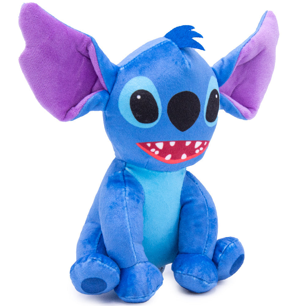 Disney Stitch Squeaker Plush - Lilo and Stitch Stitch Full Body Sitting Pose | Dog Toy