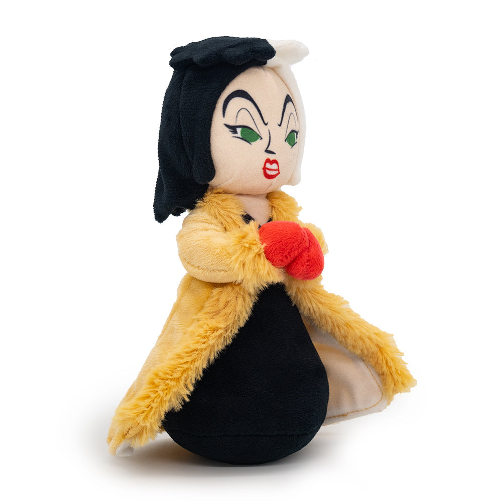 Cruella De Vil Squeaker Plush Dog Toy - One Hundred and One Dalmatians  Villain Cruella de Vil Full Body Standing Pose