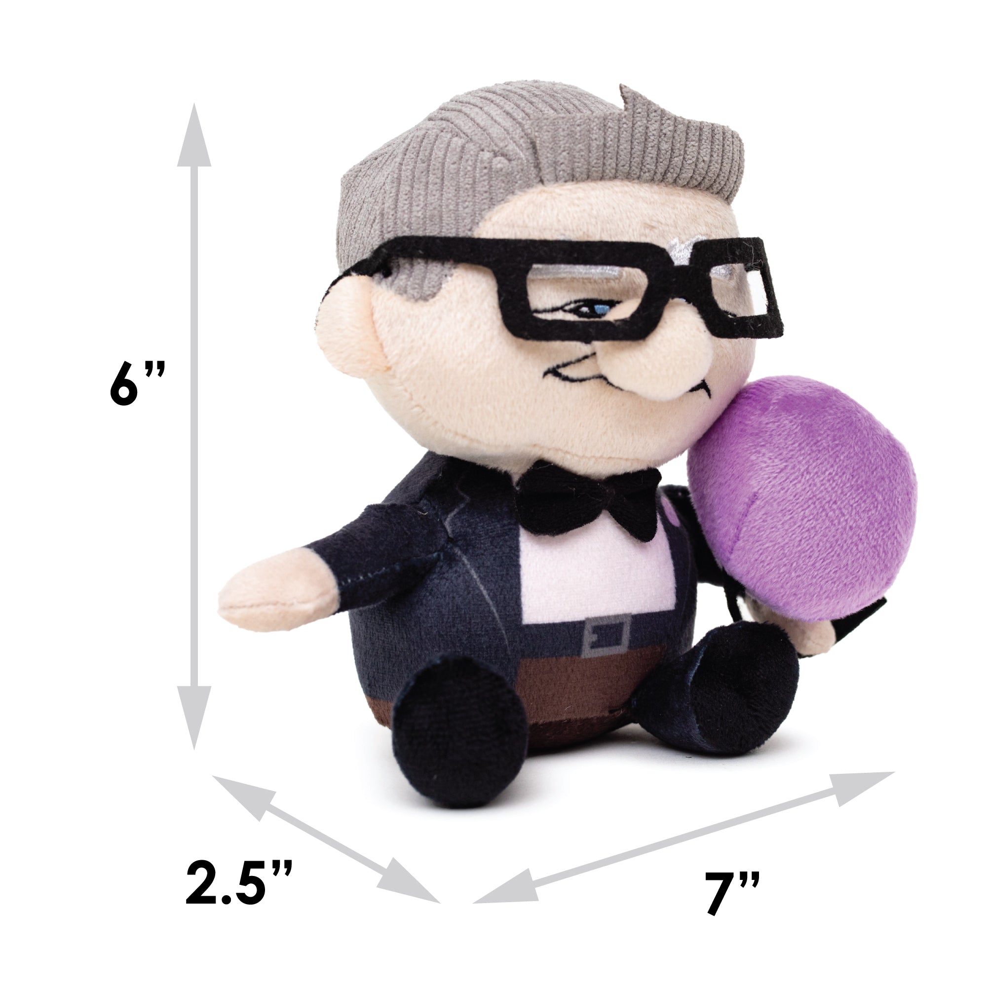 Disney's Up Carl Squeaker Plush Dog Toy - Up! Carl with Balloon Dog Toy