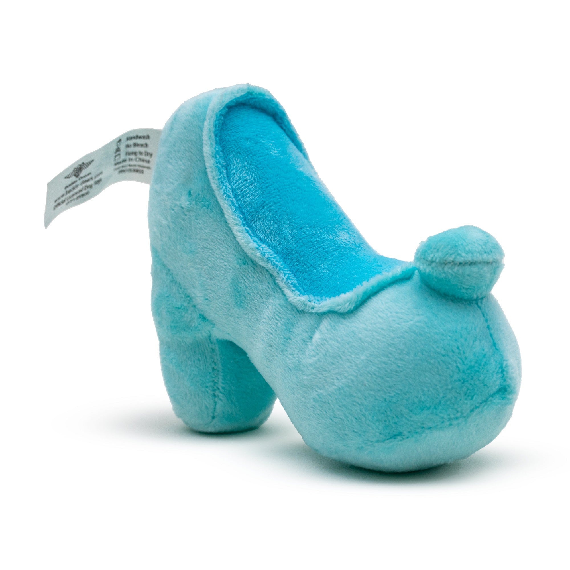 Cinderella Glass Slipper Squeaker Dog Toy - Disney Licensed Plush Toy