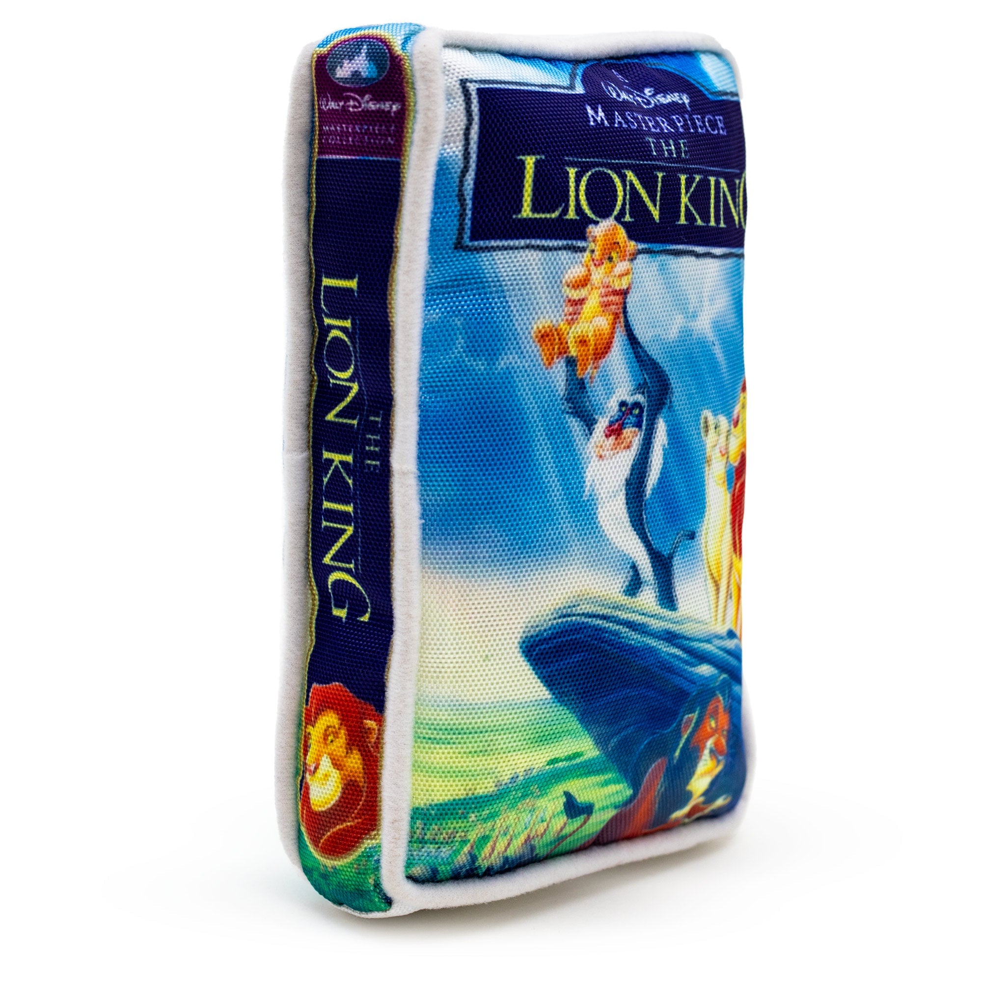 Lion King VHS Squeaker Plush Dog Toy - Disney The Lion King VHS Tape Replica