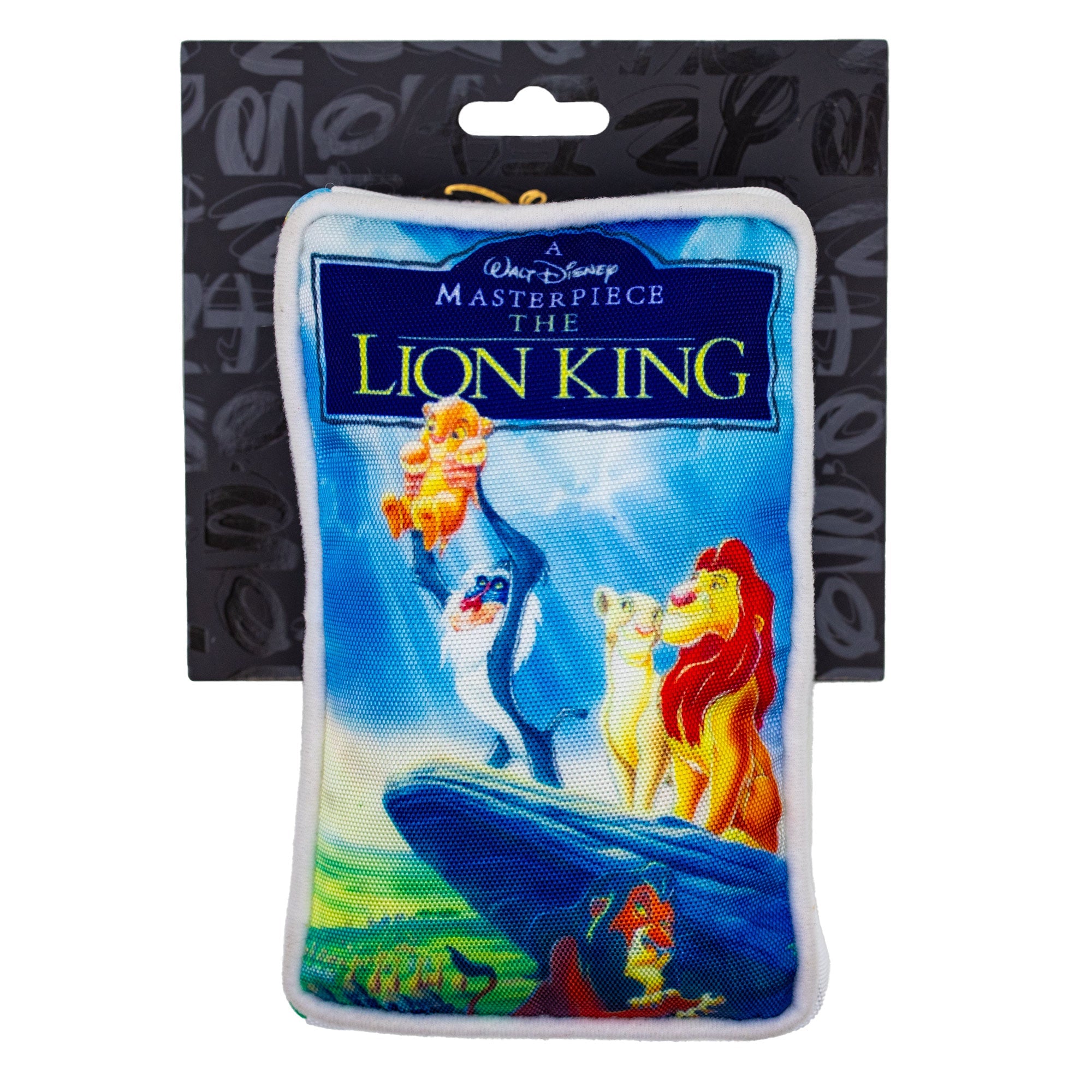 Lion King VHS Squeaker Plush Dog Toy - Disney The Lion King VHS Tape Replica