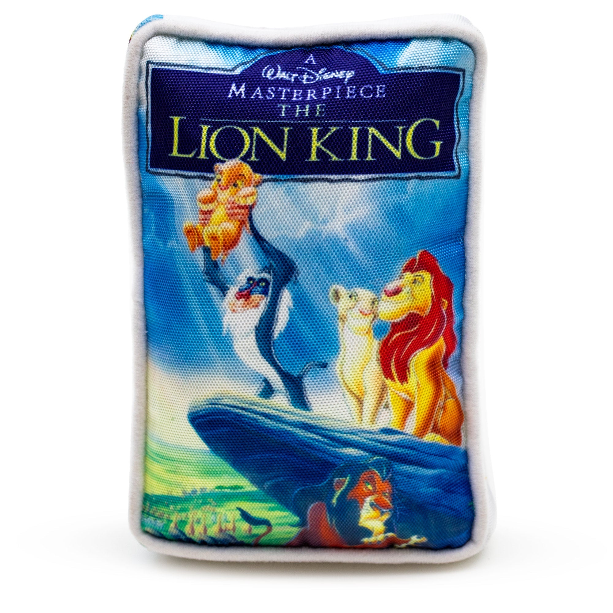 Lion King VHS Squeaker Plush Dog Toy - Disney The Lion King VHS Tape Replica