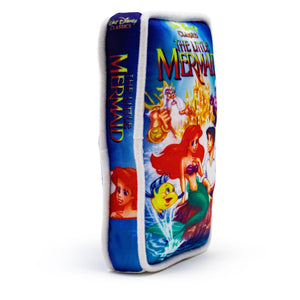 The Little Mermaid VHS Squeaker Plush Dog Toy - Disney The Little Mermaid VHS Tape Replica