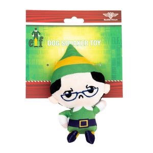 Papa Elf Dog Toy Squeaker Plush - Elf Chibi Papa Elf Full Body Pose