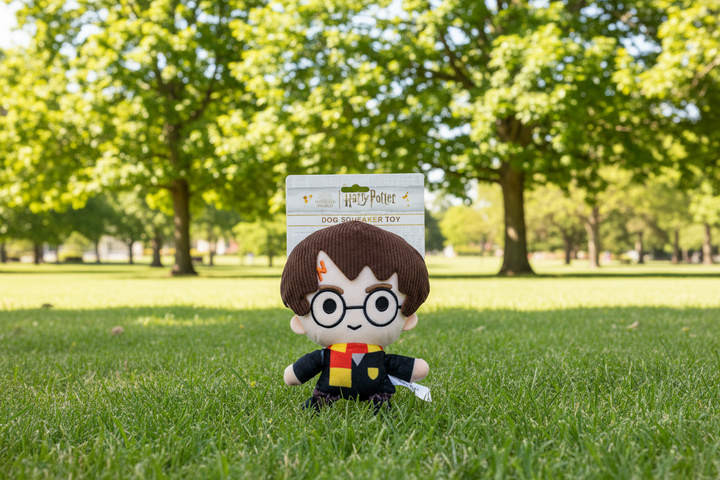 Dog Toy Squeaker Plush - Harry Potter Standing Charm Full Body Pose