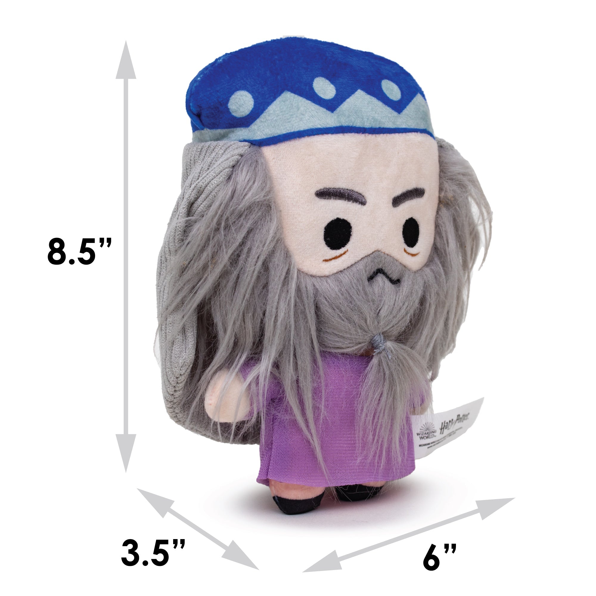 Dog Toy Harry Potter Dumbledore Squeaker Plush - Standing Charm Full Body Pose