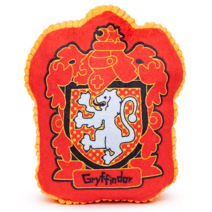 Harry Potter Gryffindor  Dog Toy Squeaker Plush - Harry Potter Gryffindor Lion Charm Crest Red