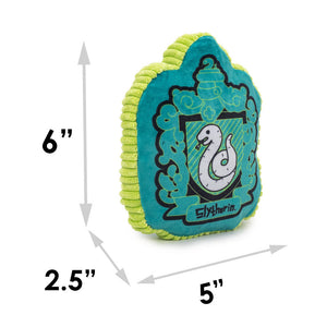 Dog Toy Squeaker Plush - Harry Potter Slytherin Snake Charm Crest Blues