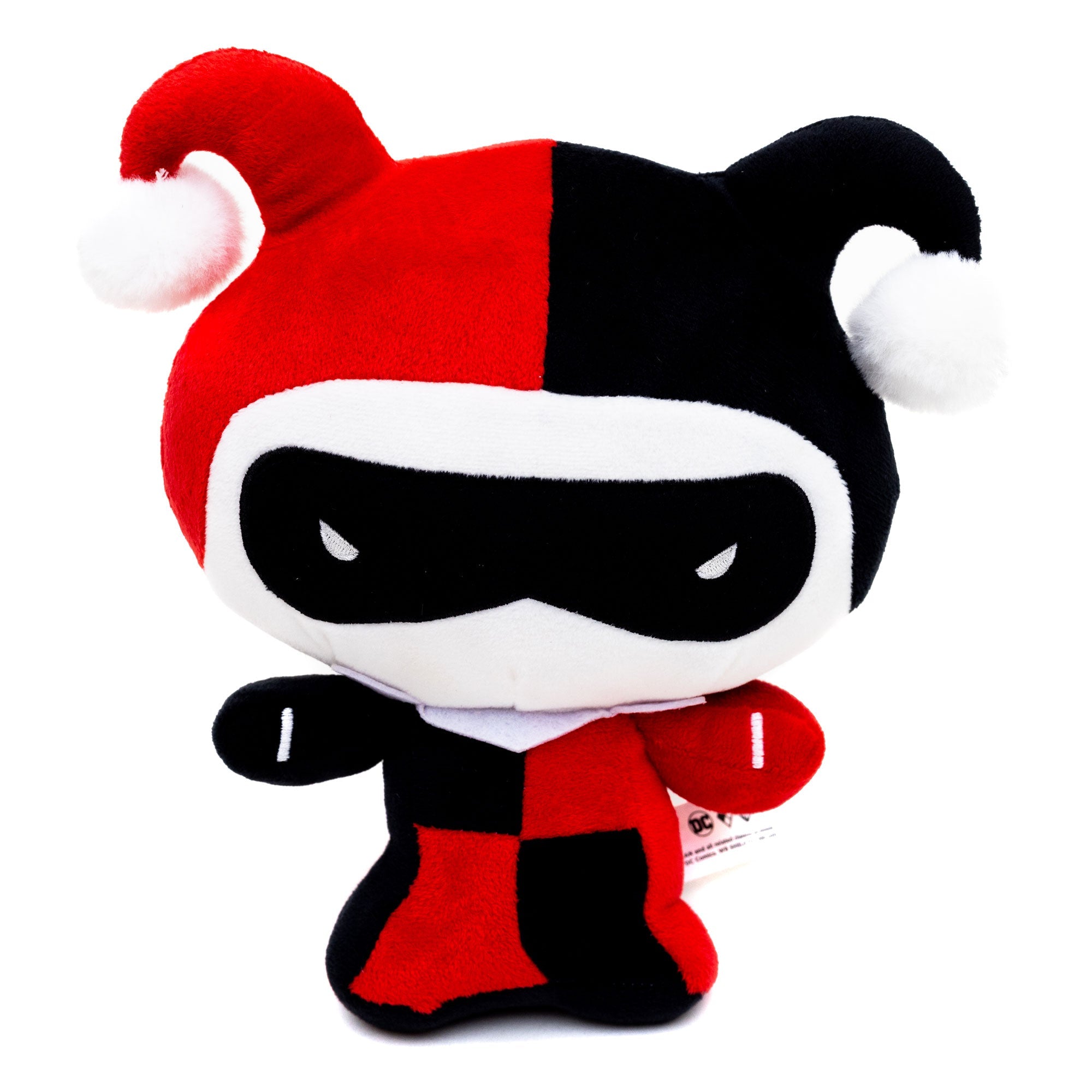 DC Comics Chibi Harley Quinn Squeaker Plush Dog Toy - DC Comics Chibi Harley Quinn Standing Pose
