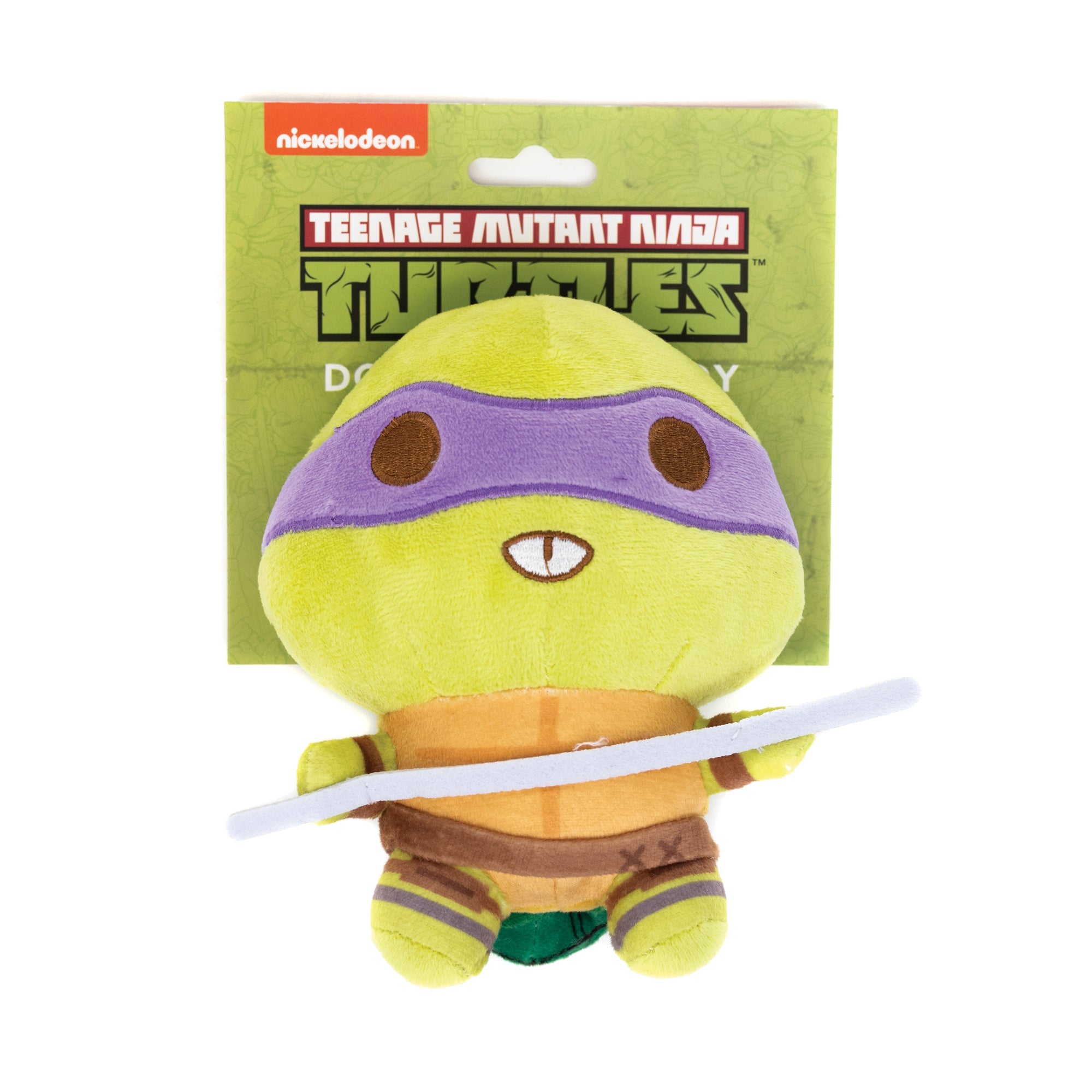 Teenage Mutant Ninja Turtles Donatello Squeaker Plush Dog Toy - Teenage Mutant Ninja Turtles Donatello Full Body Staff Pose Purple