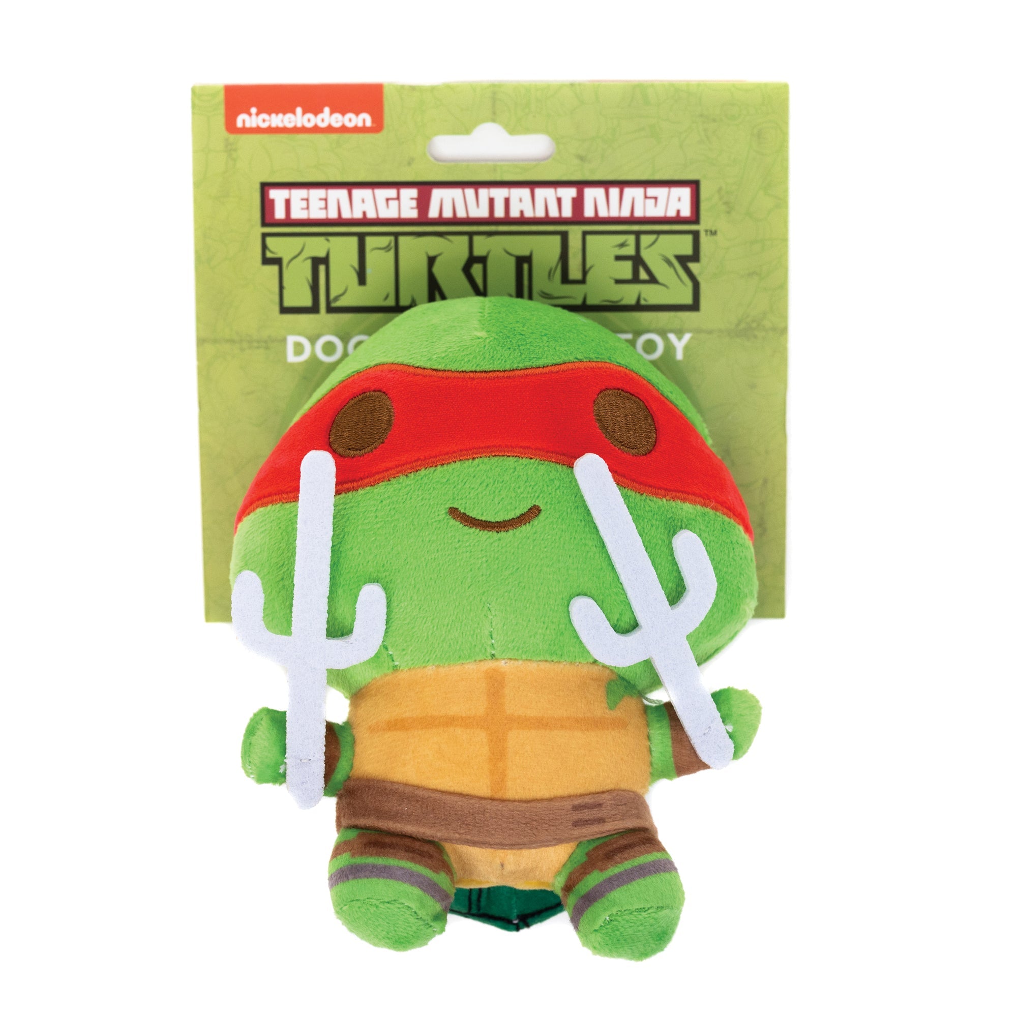 Teenage Mutant Ninja Turtles Raphael Dog Toy Squeaker Plush - Teenage Mutant Ninja Turtles Raphael Full Body Sais Pose Red