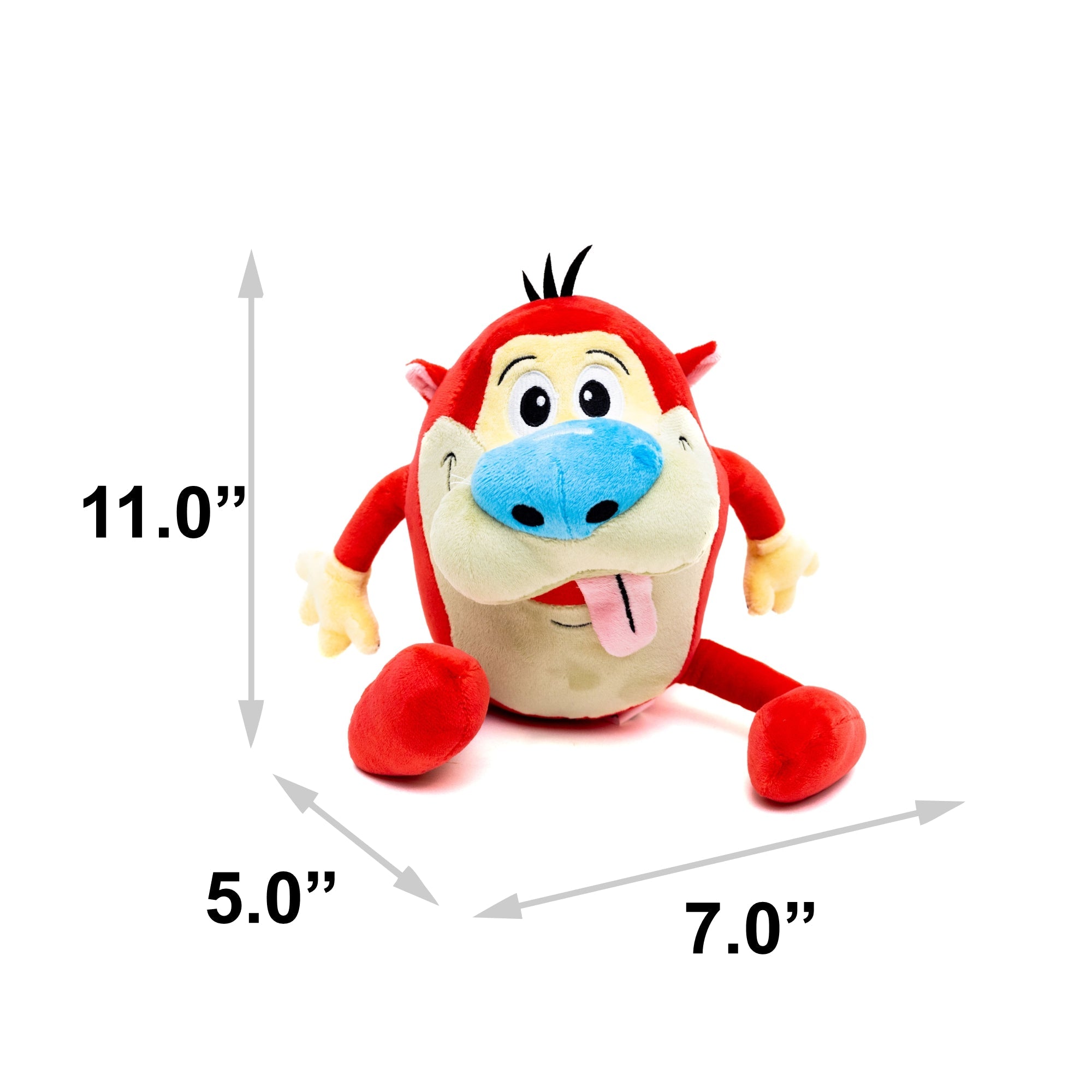 Stimpy Squeaker Plush Dog Toy - The Ren and Stimpy Show Stimpy Full Body Pose