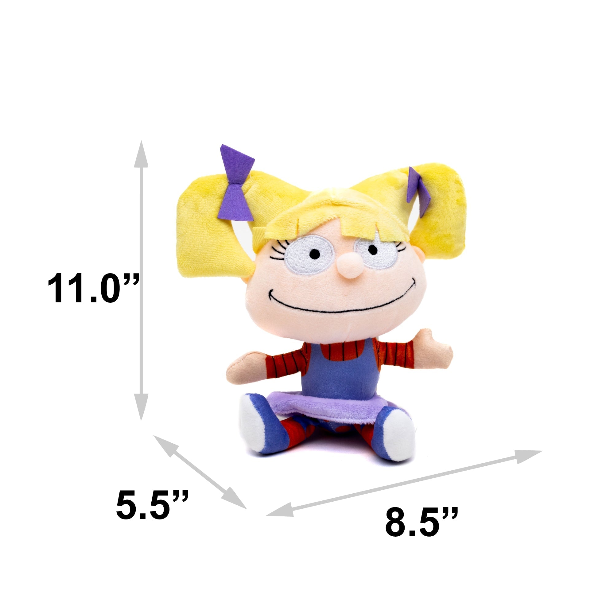 Rugrats Angelica Pickles Squeaker Plush Dog Toy - Rugrats Angelica Pickles Full Body Sitting Pose