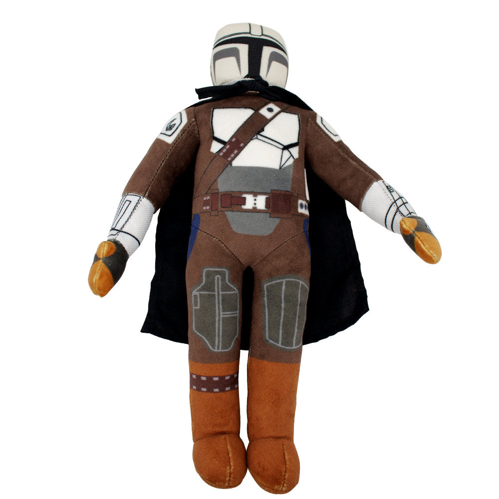 Star Wars Mandalorian Squeaker Plush Dog Toy - Star Wars The Mandalorian Standing Figure Pose