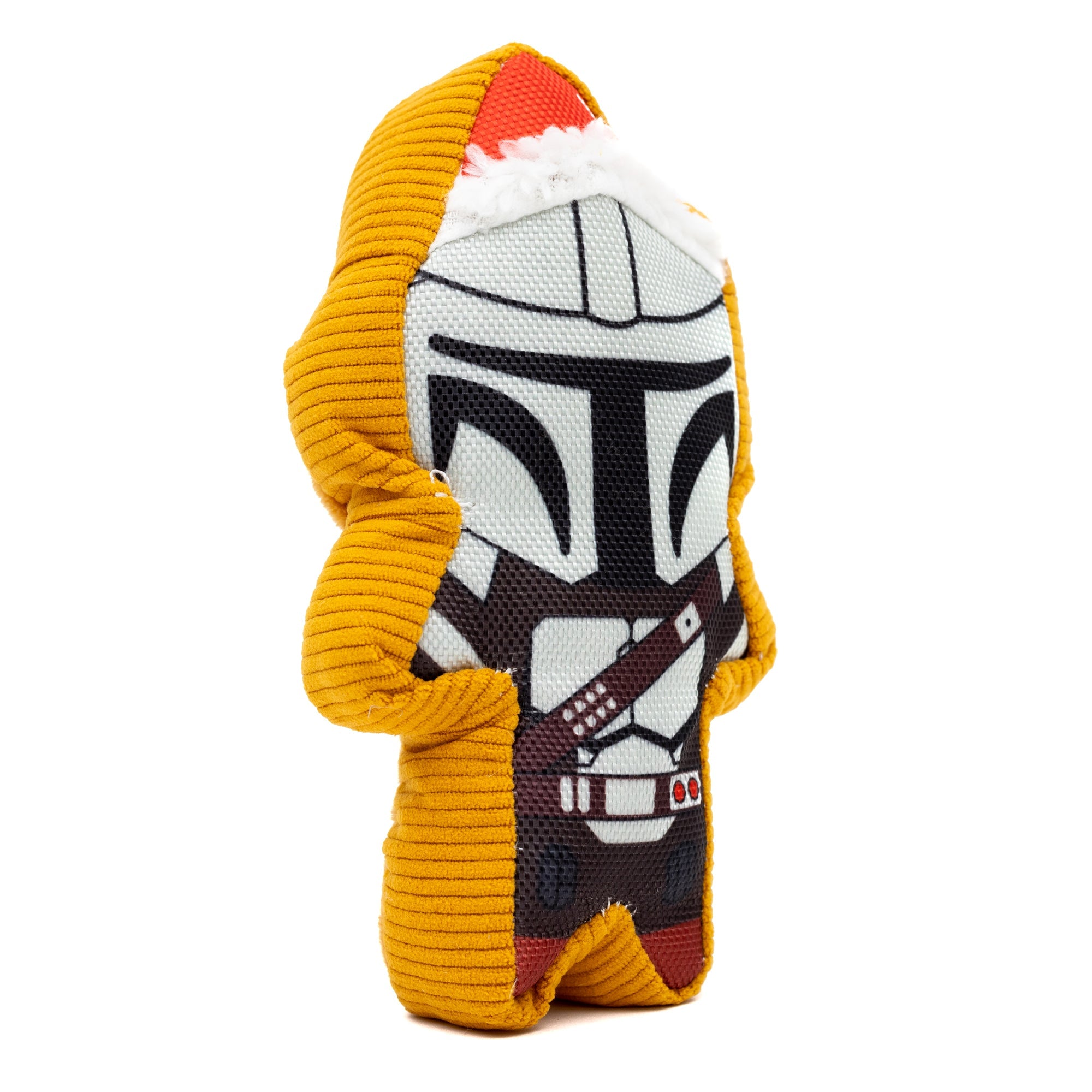 Star Wars Holiday Mandalorian Santa Cookie Replica Plush Toy | Dog Toy