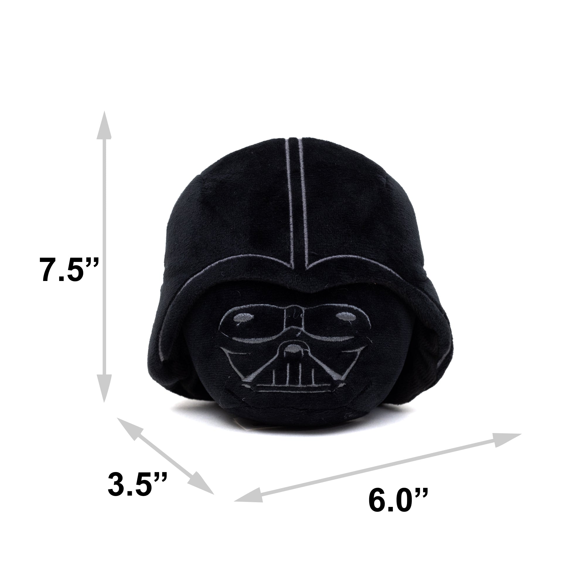 Star Wars Darth VaderSqueaker Plush Dog Toy  - Darth Vader Helmet Black