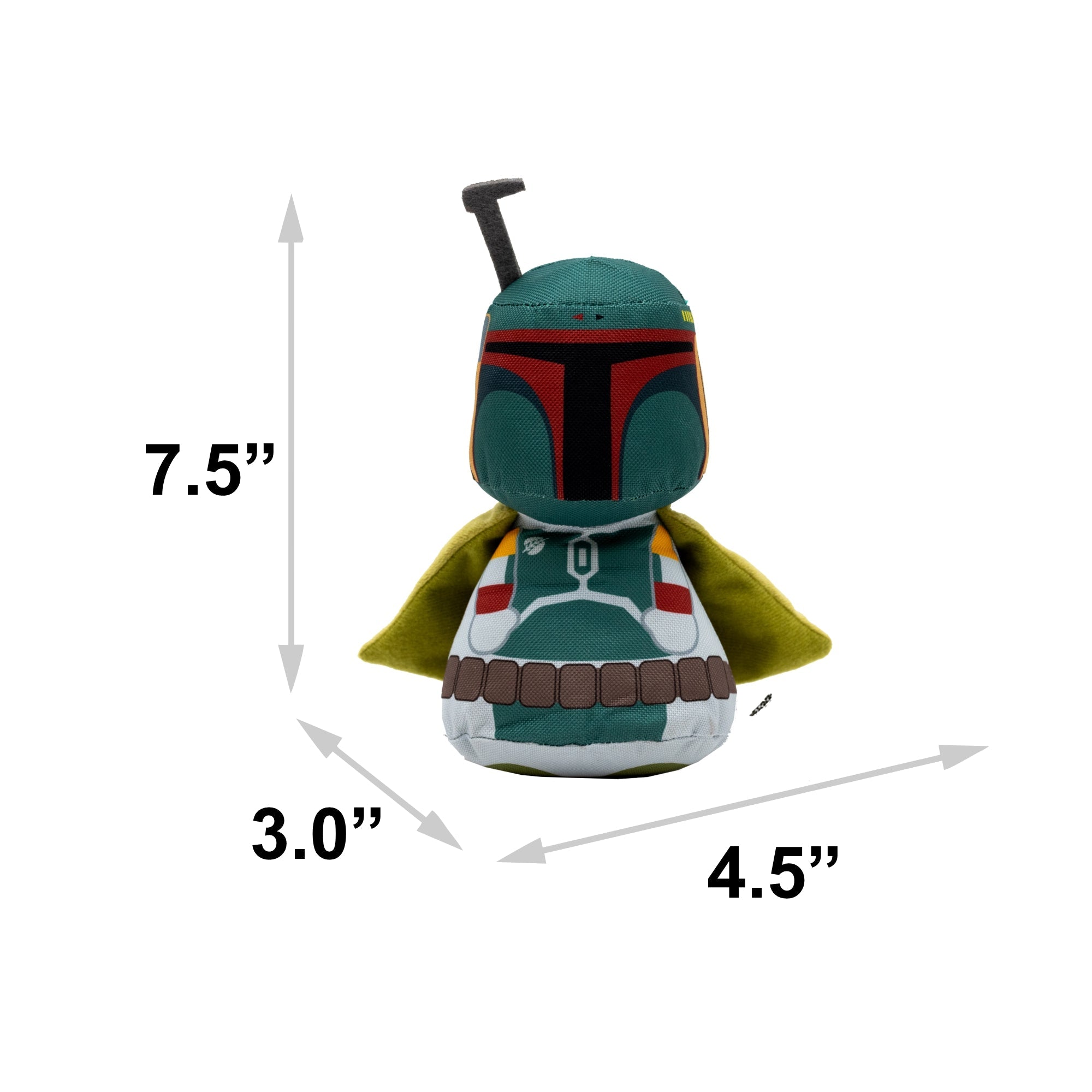 Star Wars Boba Fett Big Head Dog Toy Squeaker Plush