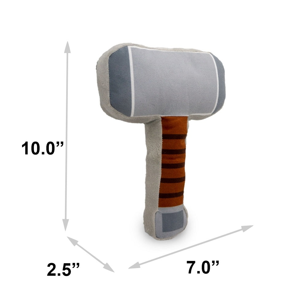 Thor's Hammer Squeaker Plush Dog Toy |
