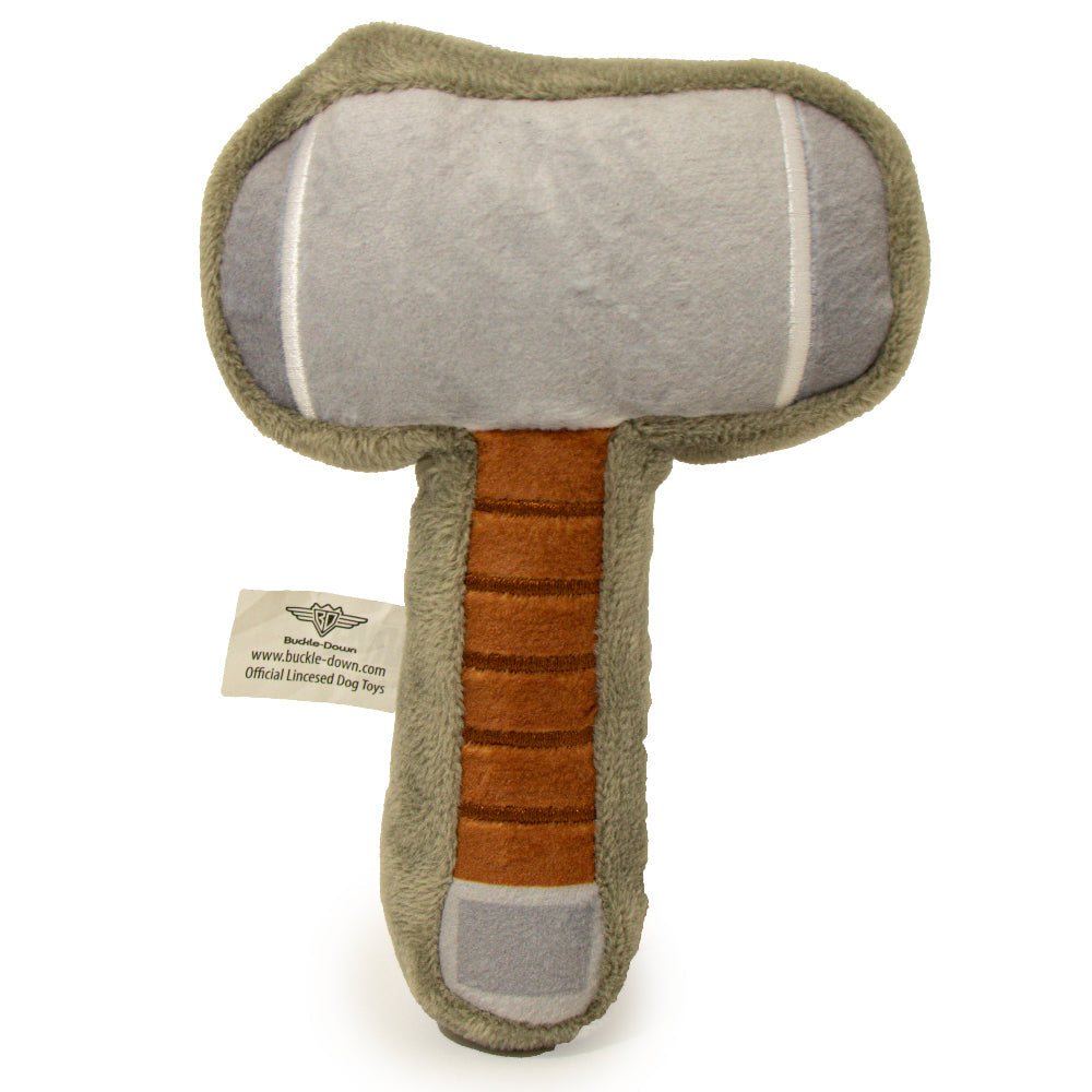 Thor's Hammer Squeaker Plush Dog Toy |