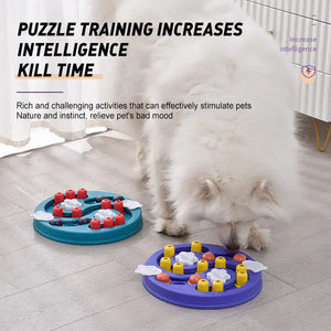 Interactive Puzzle Dog Feeder Pastel Colors | Dog Slow Feeder Puzzle Toys