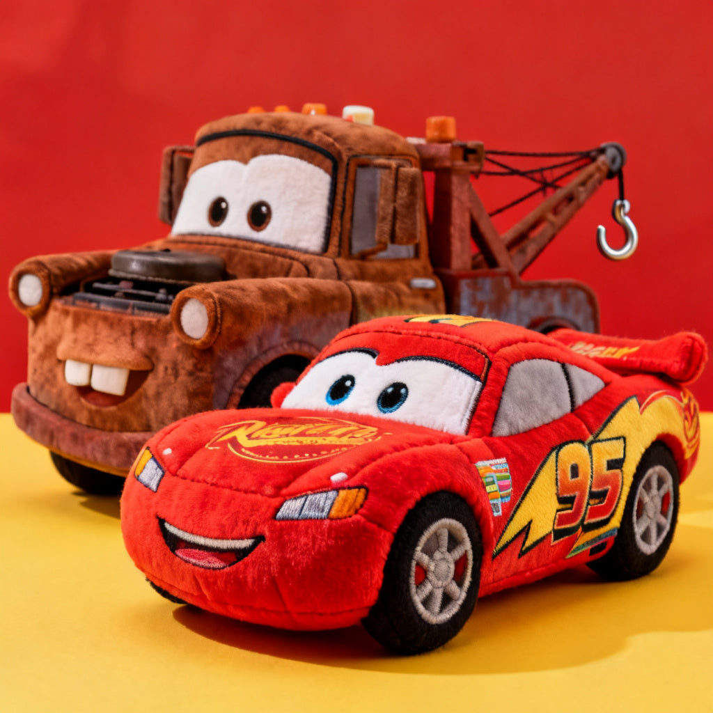 Dog Toy Squeaker Plush - Pixar Car Sir Tow Mater KG Tow Truck Replica