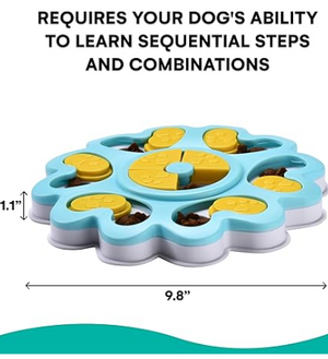 Flower Dog Puzzle Toys for Smart Dogs| Treat Dispensing Mental Stimulation Toys Dog/Cat Puzzle Feeder Dog Enrichment Toys Interactive Dog Toys for Boredom (Flower)