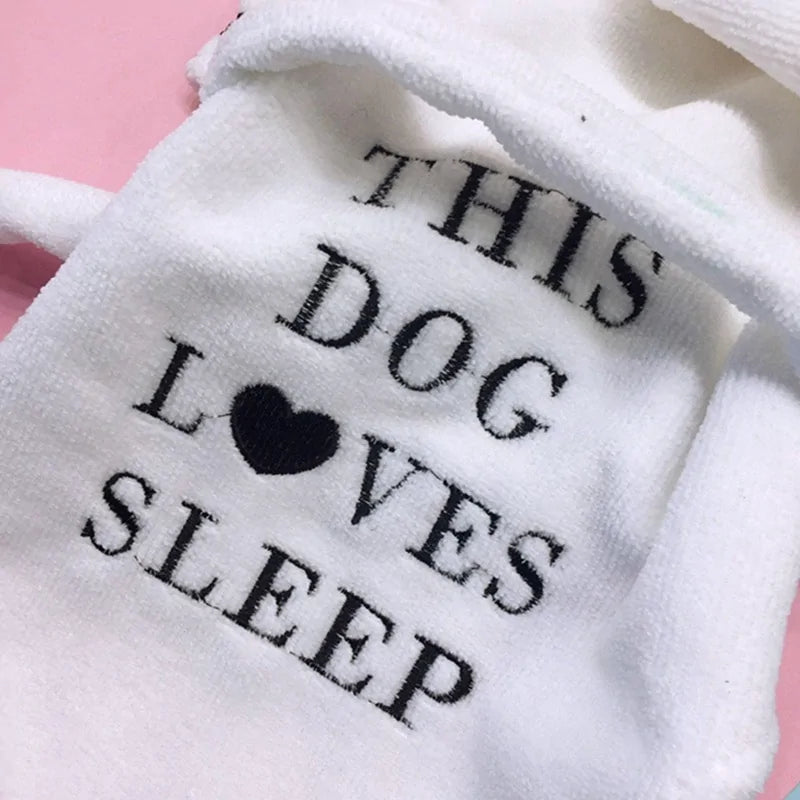 Luxury Pet Dog Bathrobe | Dog Pajamas Sleeping Clothes |Pet Apparel