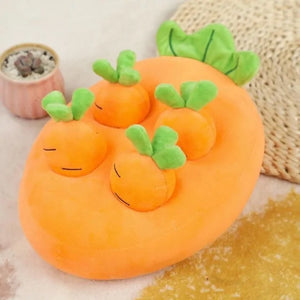 Snuffle & Forage Fun - Garden Fresh Puzzle Toys! 🥕🍎🥦 Choose Your Pup's Favorite "Harvest" - Available in Multiple Fruit &amp; Vegetable Variants!