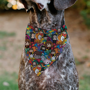 Pet Bandana - Harry Potter Chibi Charm Characters Stacked