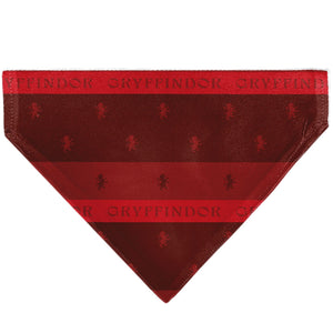 Pet Bandana - Harry Potter GRYFFINDOR Traits Banner and Icons Reds/Yellow