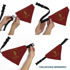 Pet Bandana - Harry Potter GRYFFINDOR Traits Banner and Icons Reds/Yellow