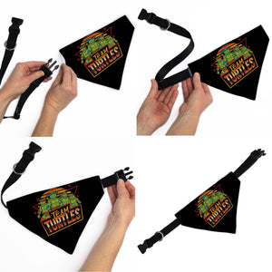 Pet Bandana - Teenage Mutant Ninja Turtles TEAM TURTLES Group Pose Black/Red