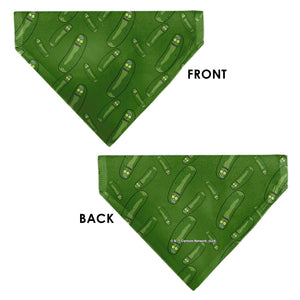Pet Bandana - Rick and Morty Pickle Rick Pose Scattered Greens