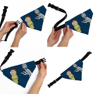 Pet Bandana - Rick and Morty Arms Crossed Pose Blue