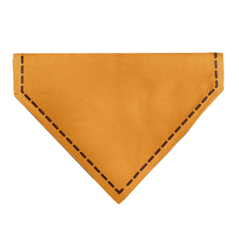 Pet Bandana - Up Dug SQUIRREL Pose and Wilderness Explorer Badge Orange | Funny DogBandana