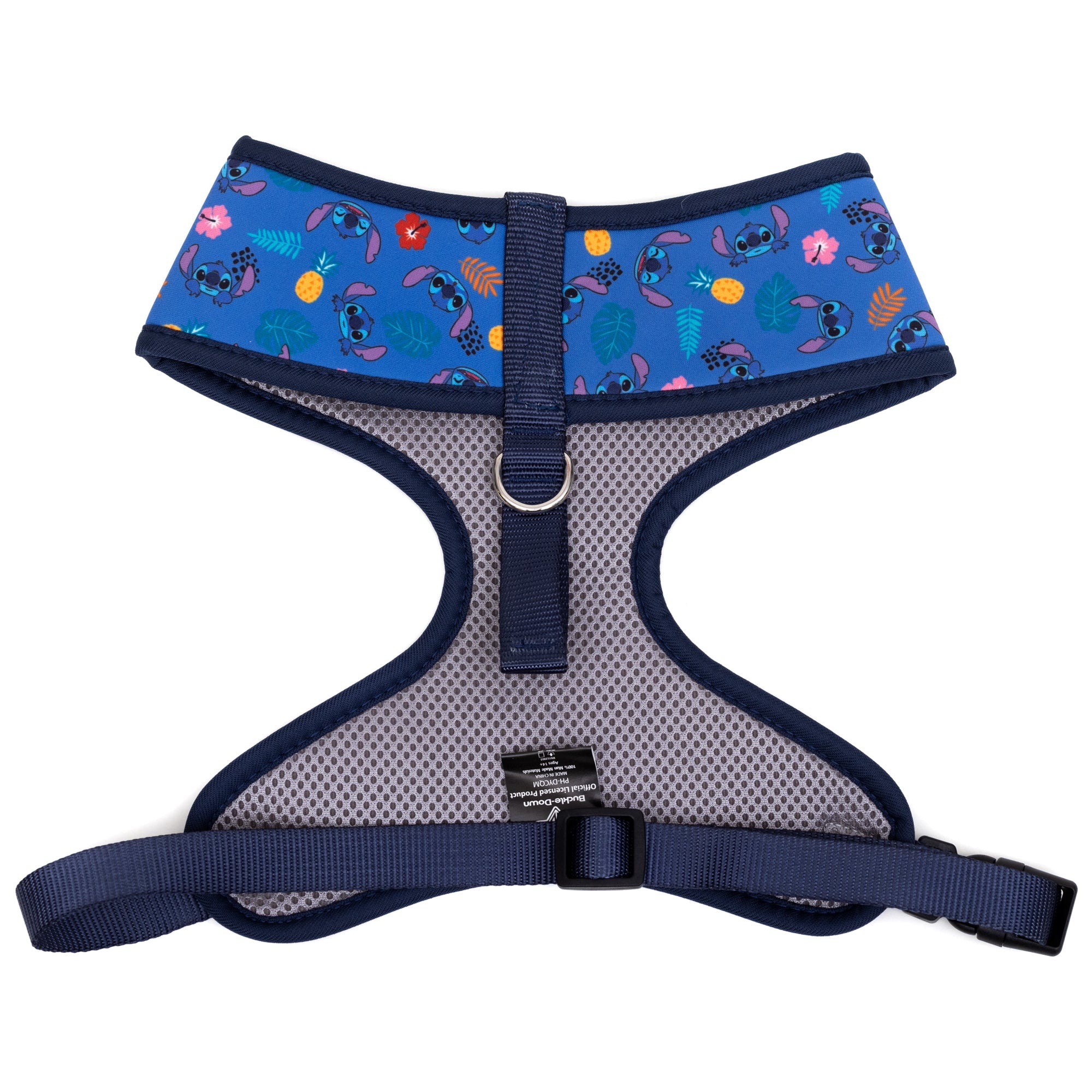 Disney Pet Harness - Lilo & Stitch Stitch Poses and Icons Scattered Blues