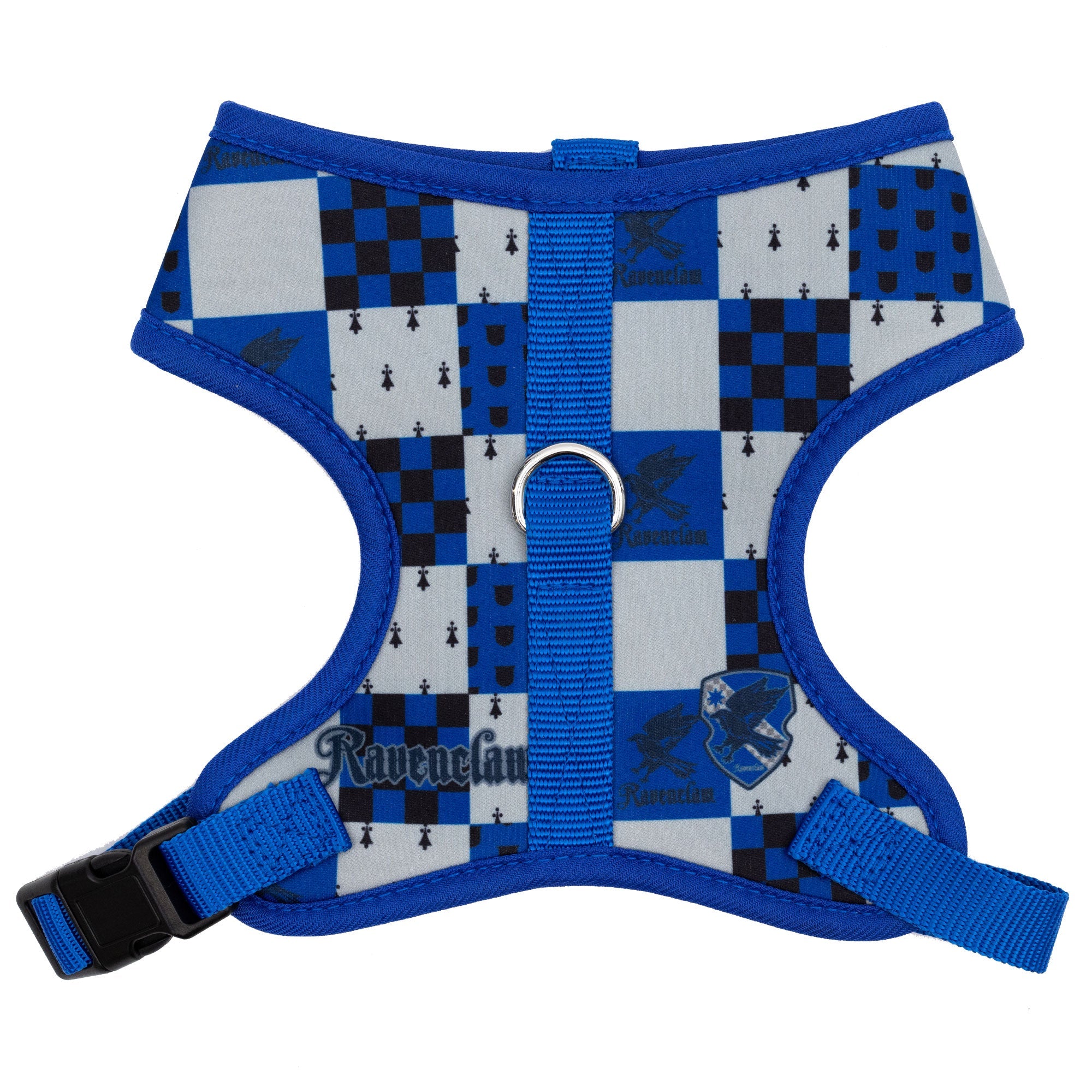 Harry Potter Dog Harness - Ravenclaw Checker Blue/Gray