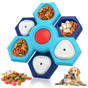 Interactive Dog Treat Geometric Puzzle Toy| Multilayer Dog Puzzle Feeder