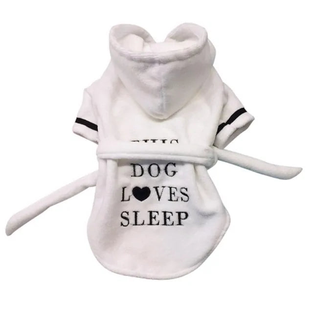 Luxury Pet Dog Bathrobe | Dog Pajamas Sleeping Clothes |Pet Apparel