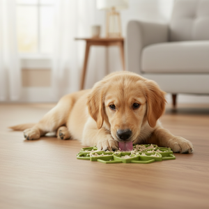 Mandala Slow Feeder Lick Mat for Dogs & Cats (M/L) – Green, Blue, Pink, Yellow or Purple