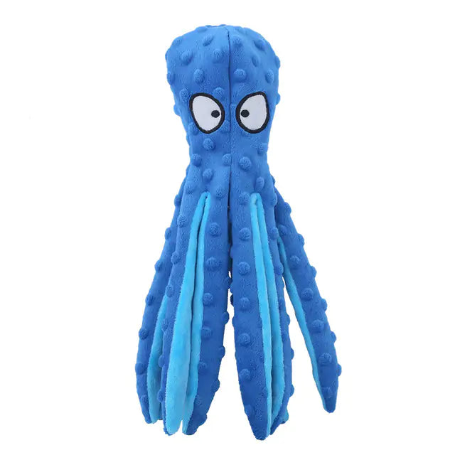 8 Legs Octopus Stuffed Plush Toy | Squeaky Fun Dog Toy