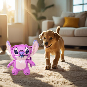Disney's Stitch Angel Squeaker Plush - Lilo and Stitch Angel Smiling | Dog Toy