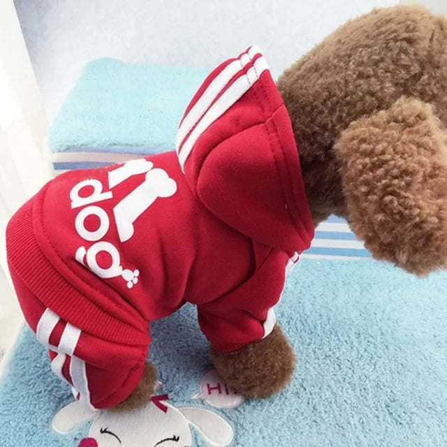 Dog Jumpsuit Costume | Adidog Sweatshirt for Dogs | Dog Sweats |Workout Wear for Dogs