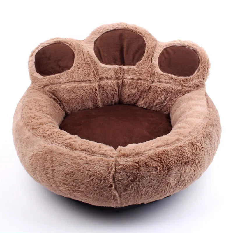 Paw-Shaped Teddy Pet Bed | XS and S sized Pet Bed
