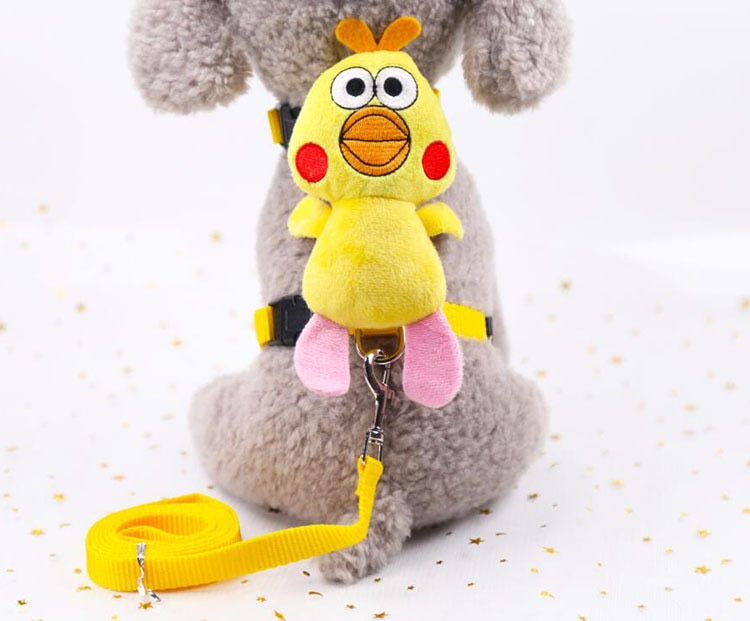 Heavenly Angel Wing Dog Harness and Leash Set |Panda, Bunny, and Chicken Optional