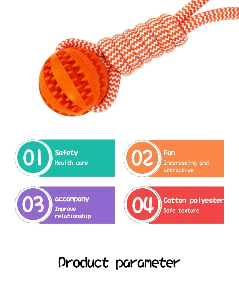 Interactive Rubber Dog Toys with Treat Leaking Balls