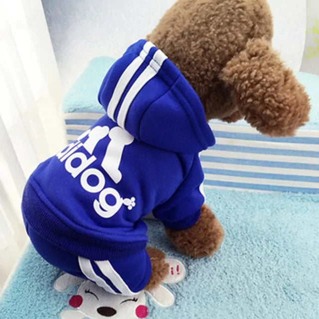 Dog Jumpsuit Costume | Adidog Sweatshirt for Dogs | Dog Sweats |Workout Wear for Dogs