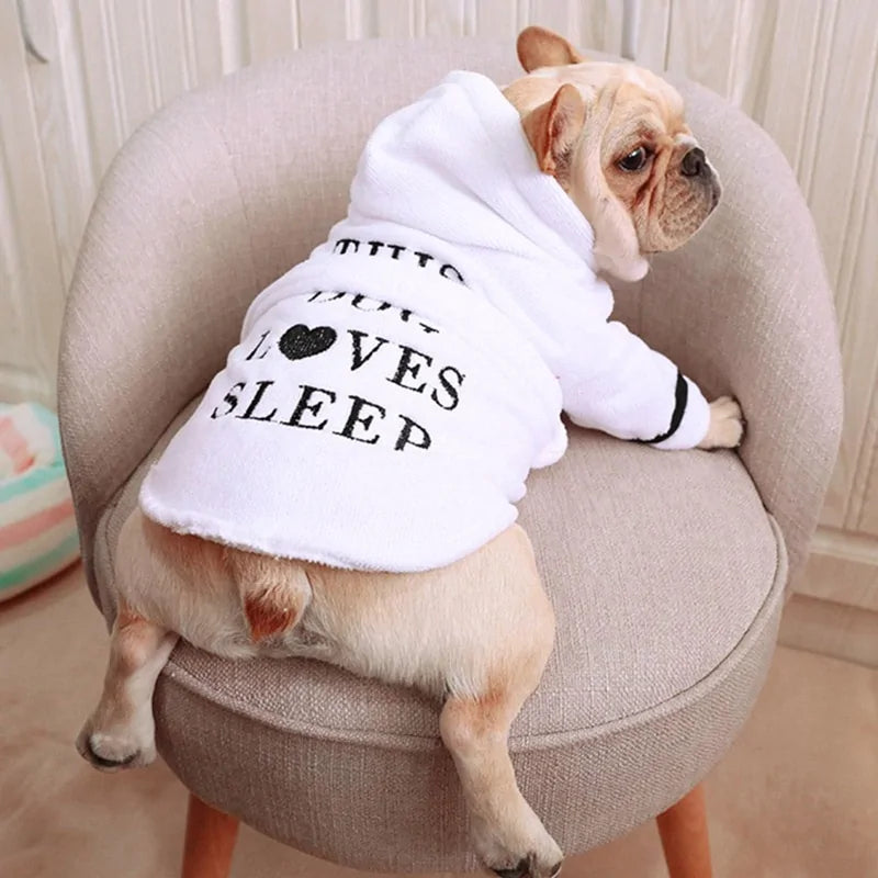 Luxury Pet Dog Bathrobe | Dog Pajamas Sleeping Clothes |Pet Apparel