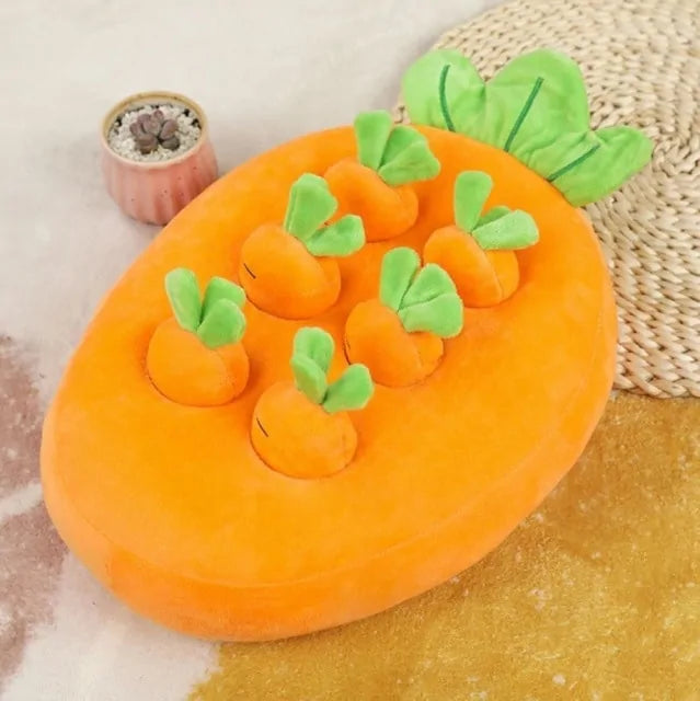 Snuffle & Forage Fun - Garden Fresh Puzzle Toys! 🥕🍎🥦 Choose Your Pup's Favorite "Harvest" - Available in Multiple Fruit &amp; Vegetable Variants!